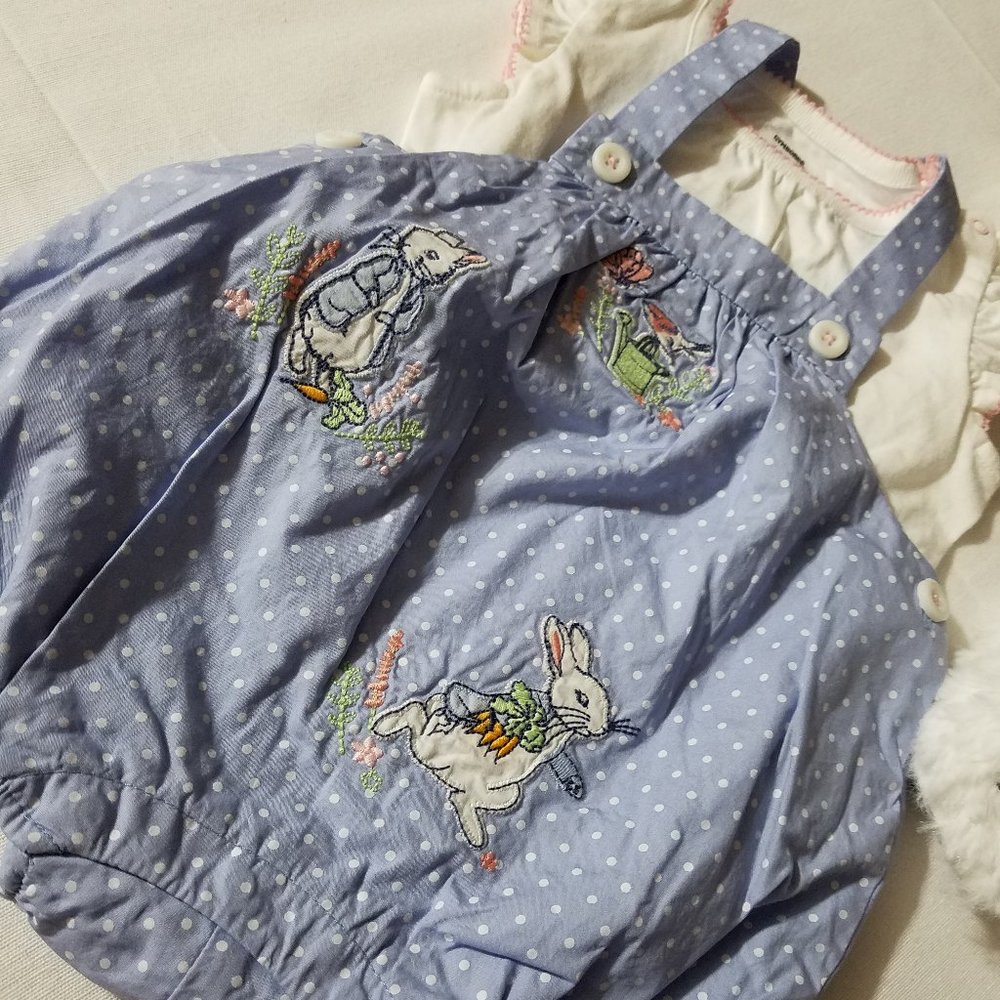 Gymboree Peter Rabbit NWT 12-18 month bodysuit & romper set.